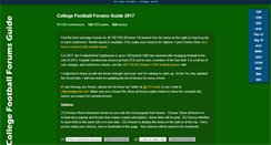 Desktop Screenshot of footballforumsguide.com